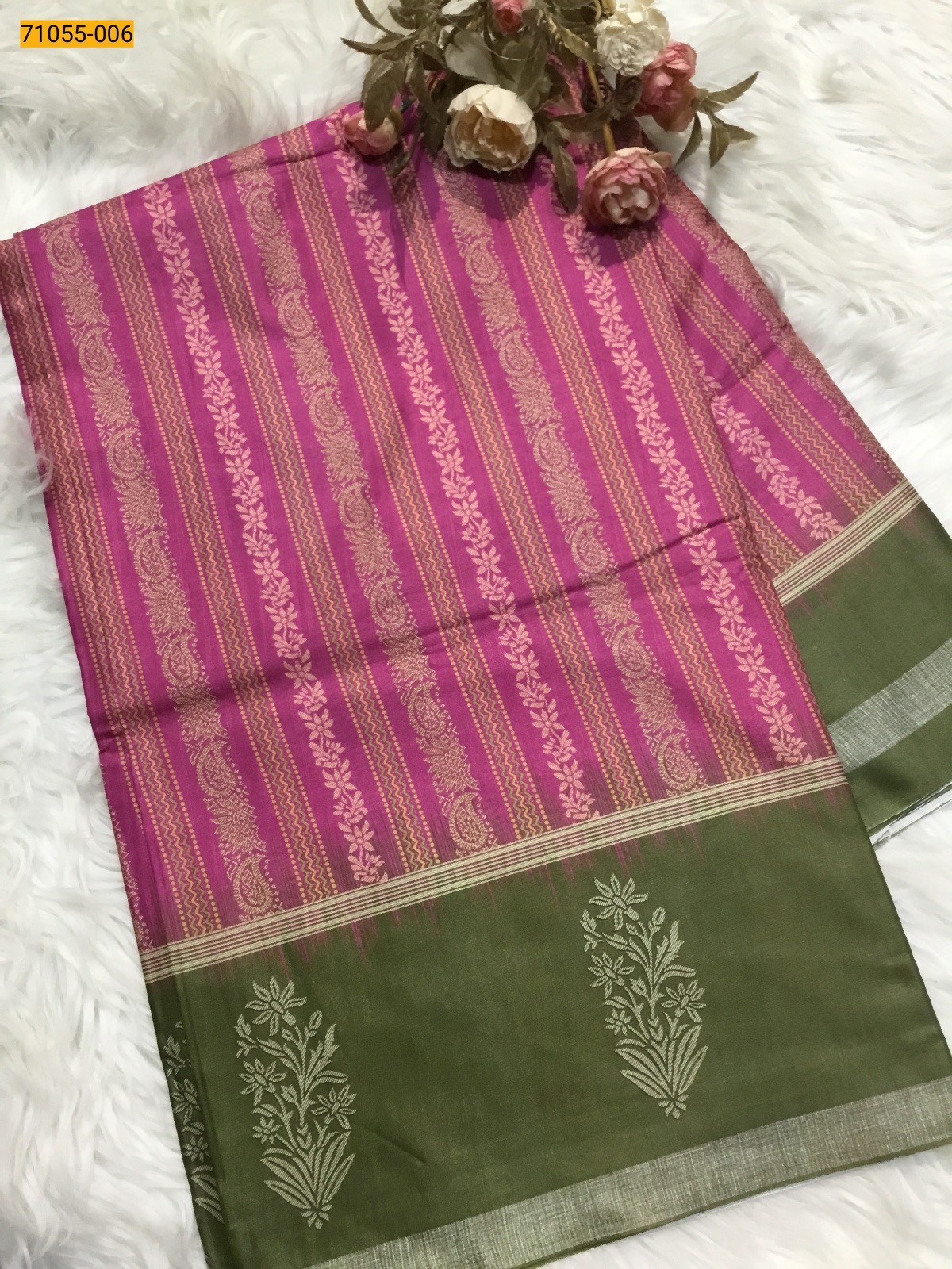 Pink Fancy Printed Silk Saree