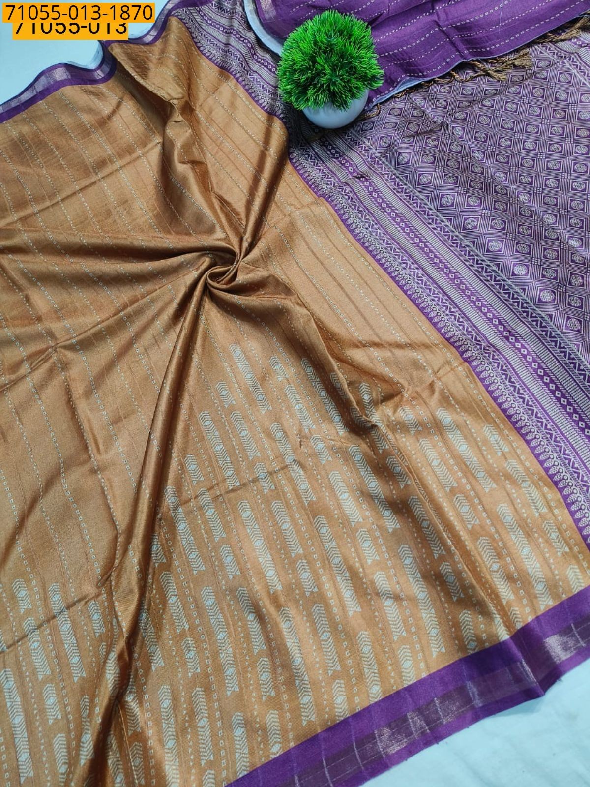 Fancy Printed Silk Saree