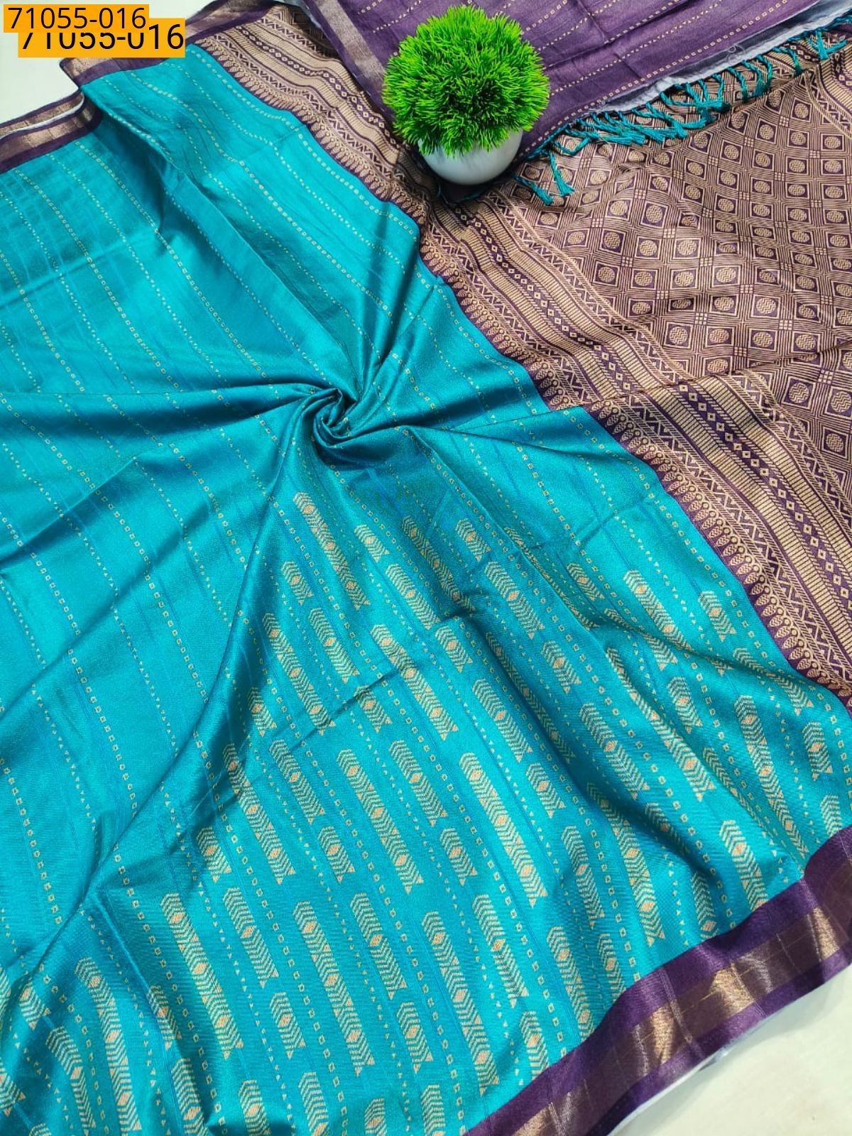 Fancy Printed Silk Saree