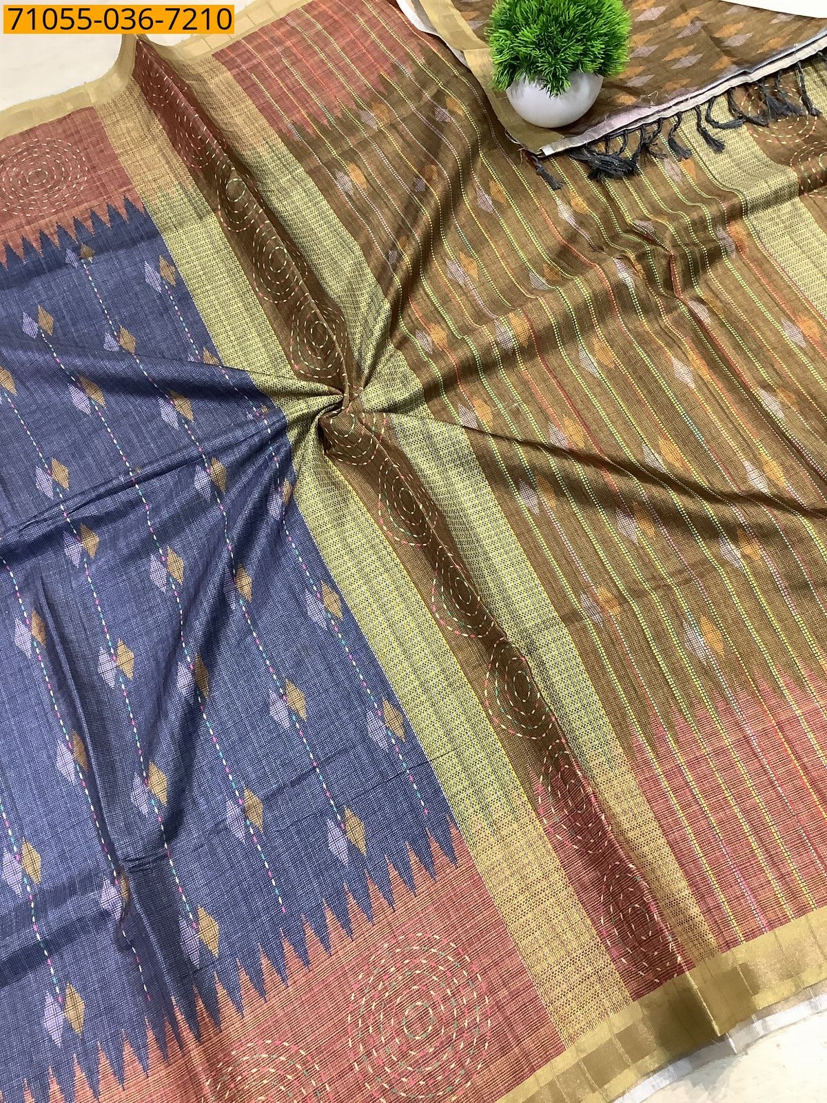 Gray Fancy Printed Silk Saree