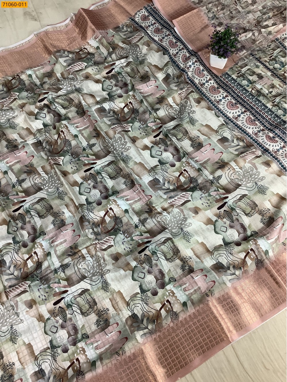 Multi Chanderi fancy silk sarees Multi Chanderi fancy silk sarees