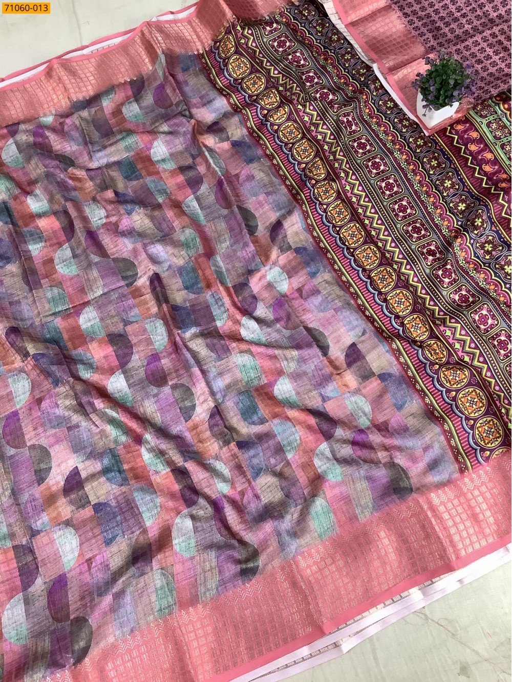 Multi Chanderi fancy silk sarees Multi Chanderi fancy silk sarees