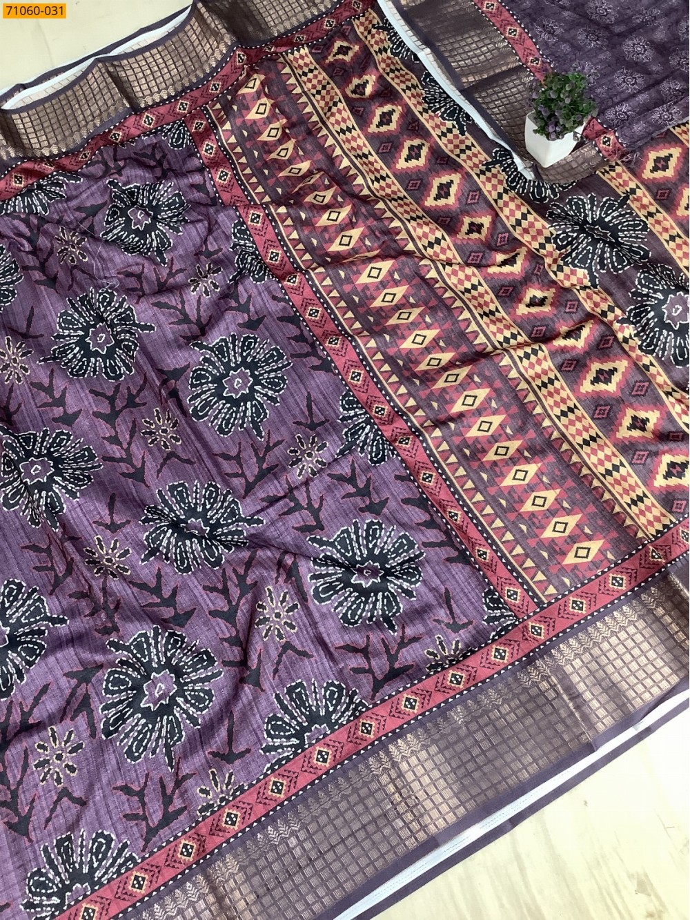 Purple Chanderi fancy silk sarees Purple Chanderi fancy silk sarees