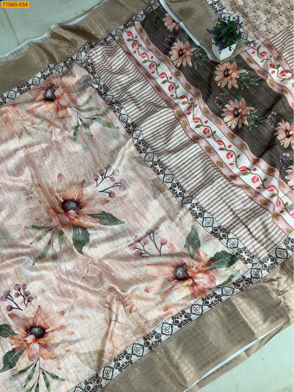 Orange Chanderi fancy silk sarees Orange Chanderi fancy silk sarees