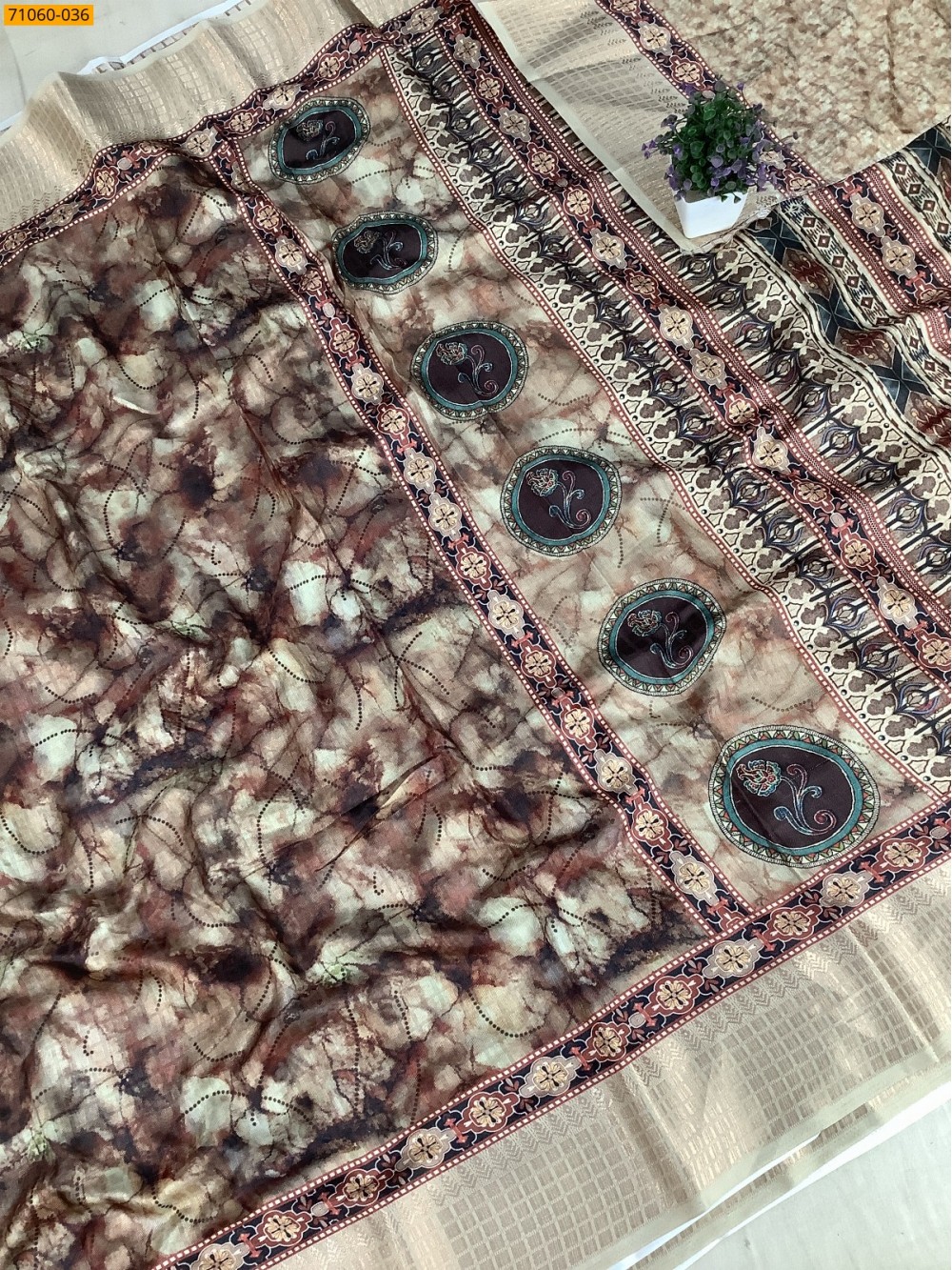 Multi Chanderi fancy silk sarees Multi Chanderi fancy silk sarees