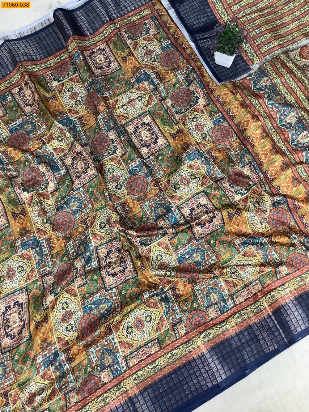 Multi Chanderi fancy silk sarees Multi Chanderi fancy silk sarees