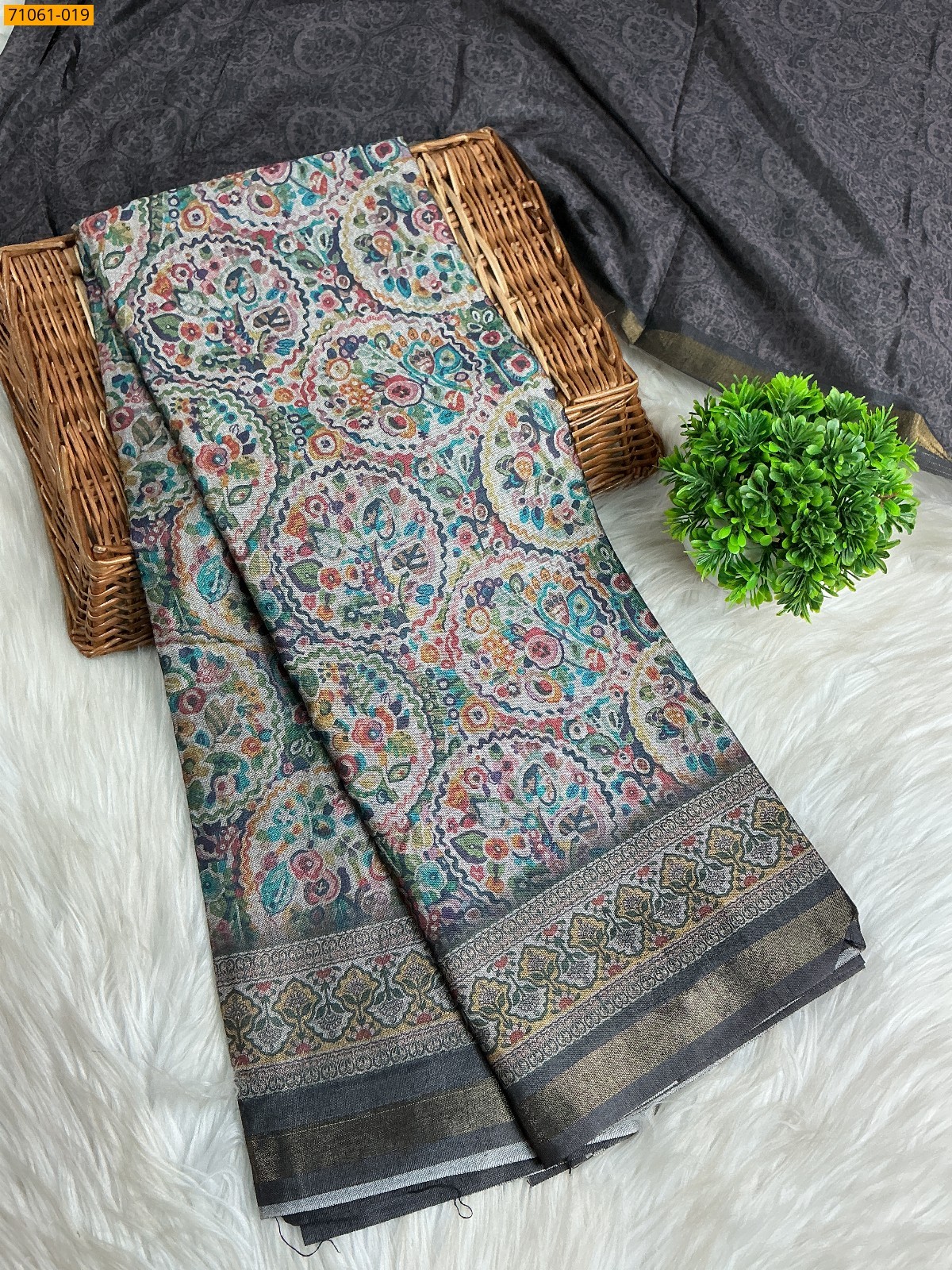 Blue Chanderi art silk sarees