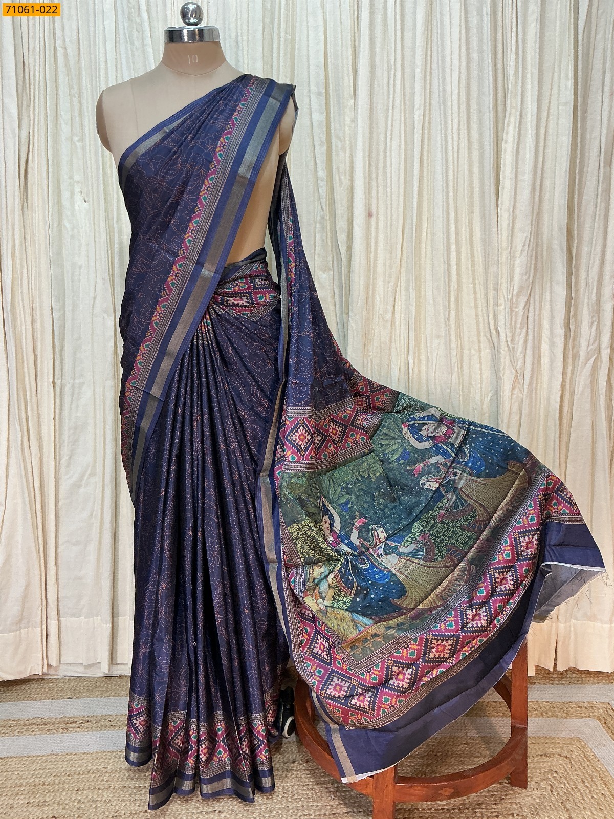 Mutli Color Chanderi art silk sarees