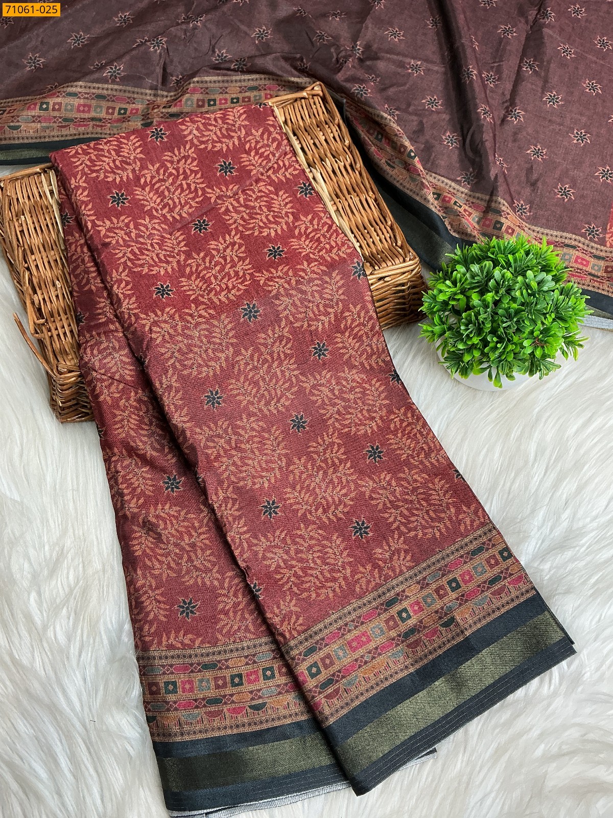 Red Chanderi art silk sarees