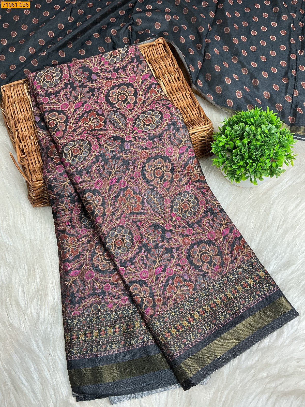 Multi Color Chanderi art silk sarees