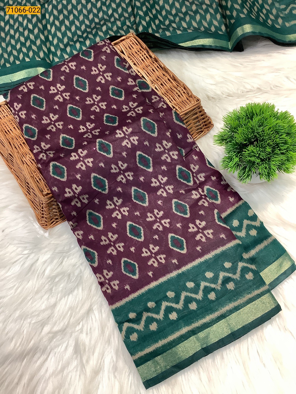 Purple Chanderi fancy silk sarees