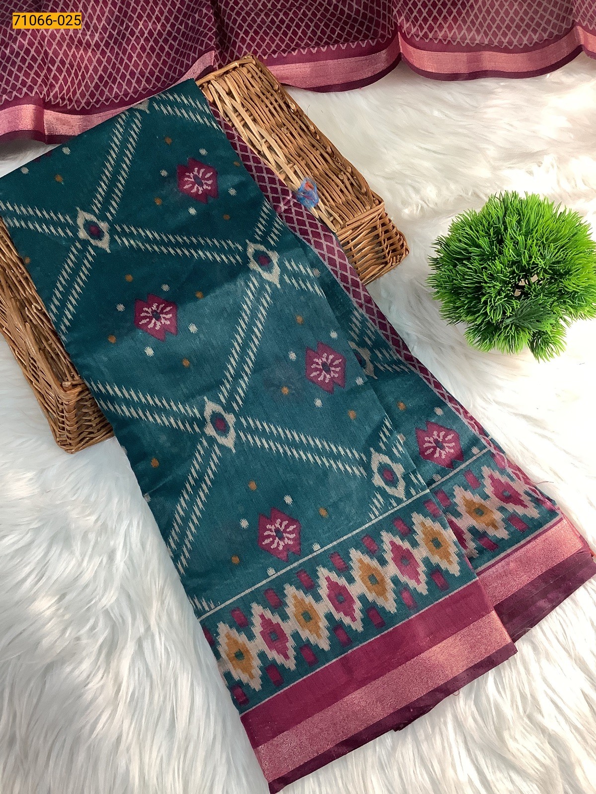 Blue Chanderi fancy silk sarees