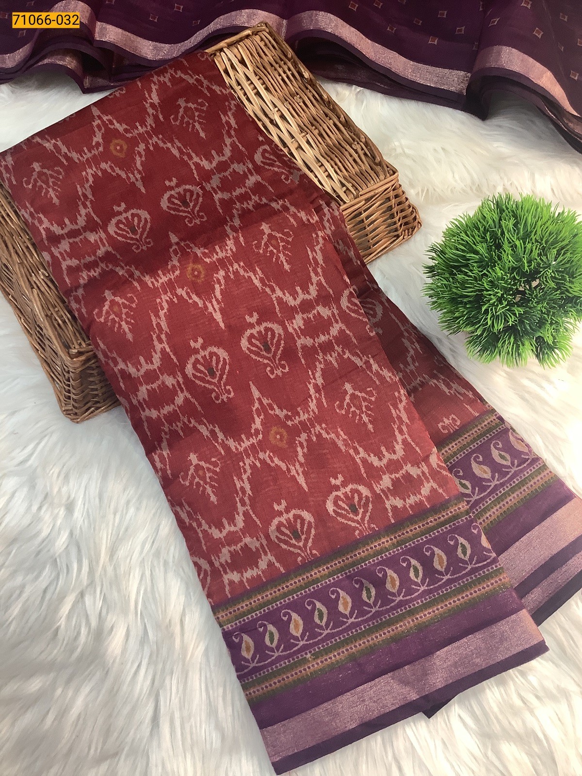 Red Chanderi fancy silk sarees