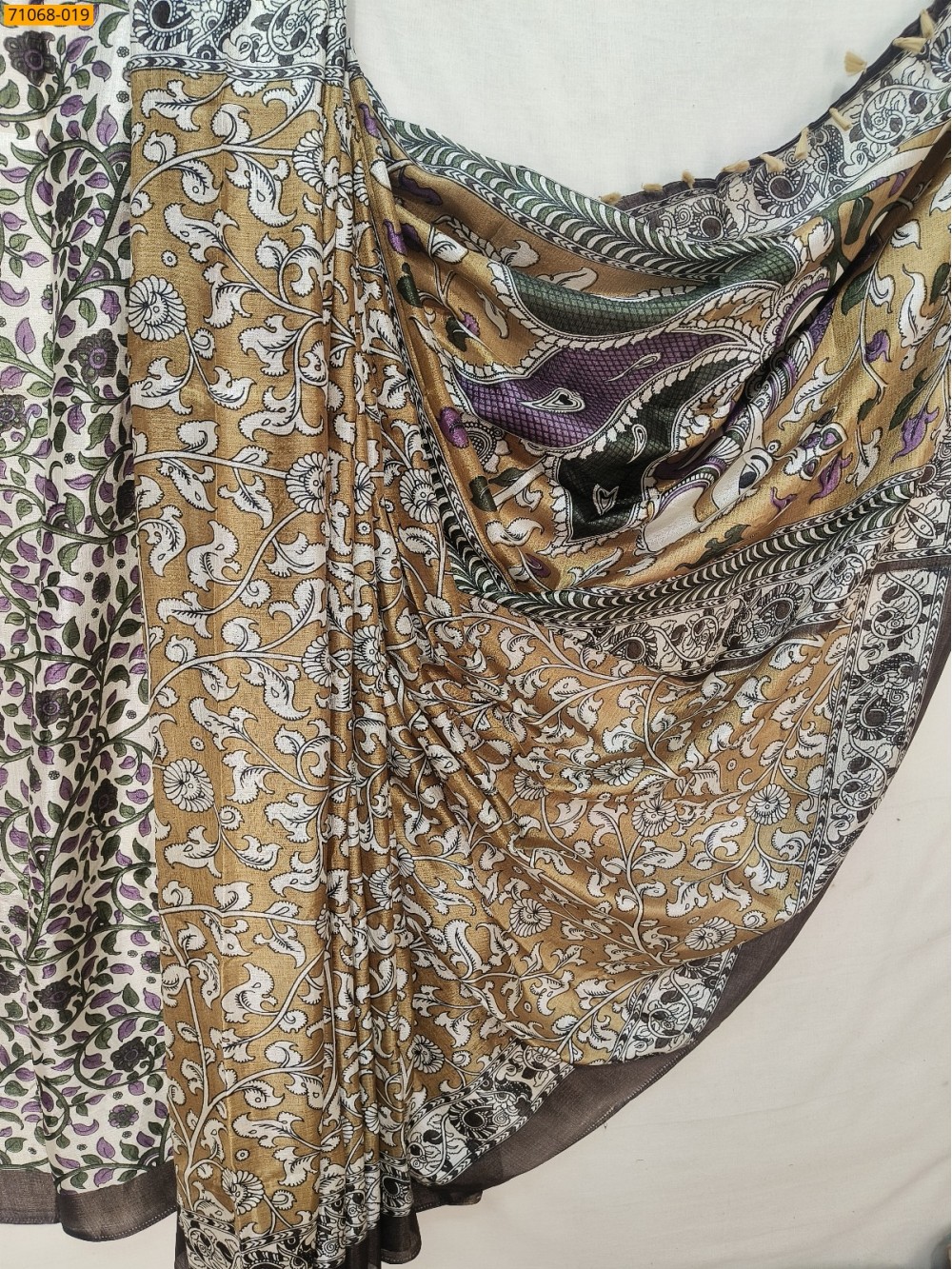 Yellow Fancy bhagalpur silk printed sarees Yellow Fancy bhagalpur silk printed sarees