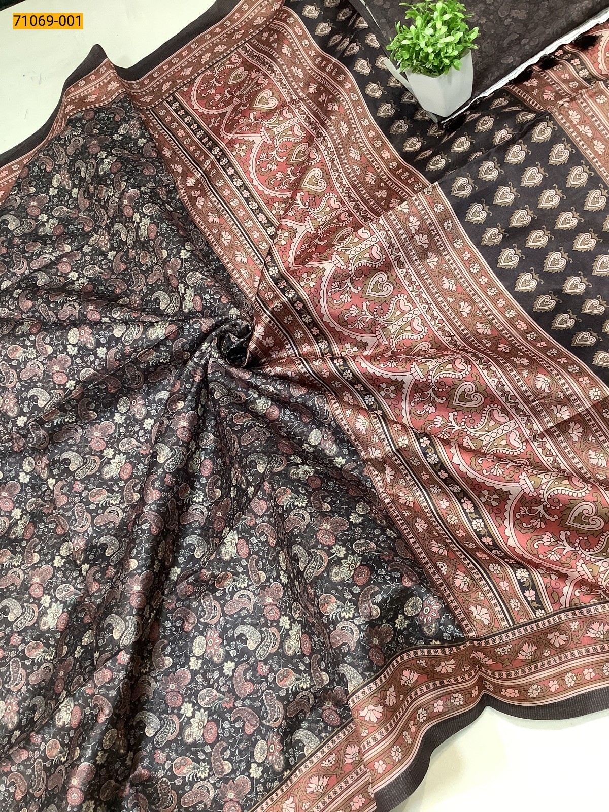 Black Fancy rasleela silk sarees