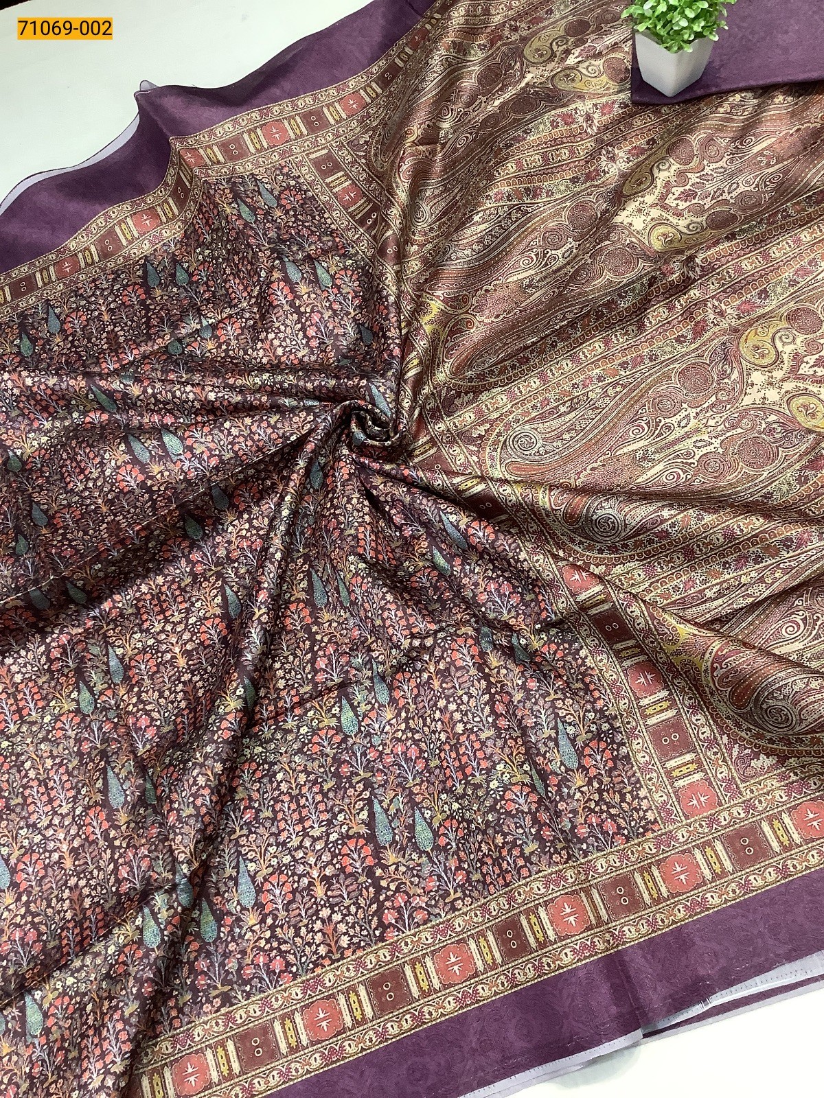 Purple Fancy rasleela silk sarees