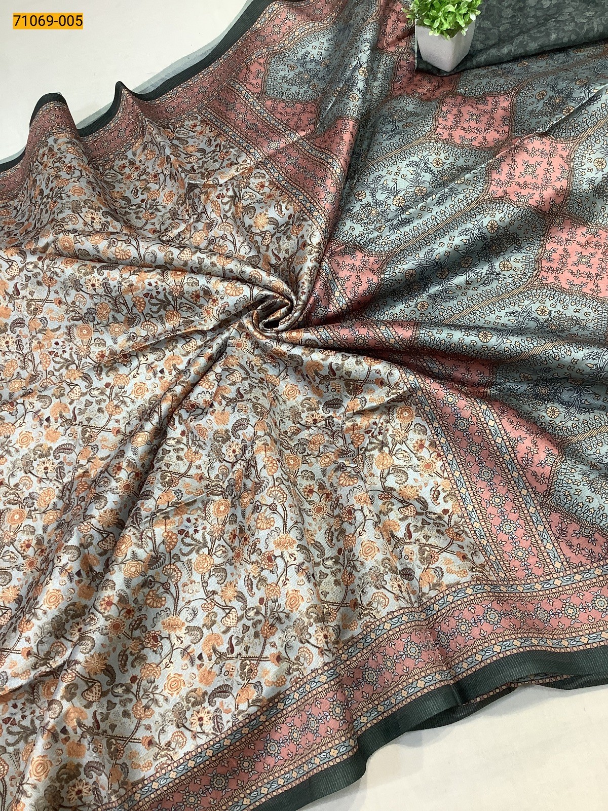 Gray Fancy rasleela silk sarees