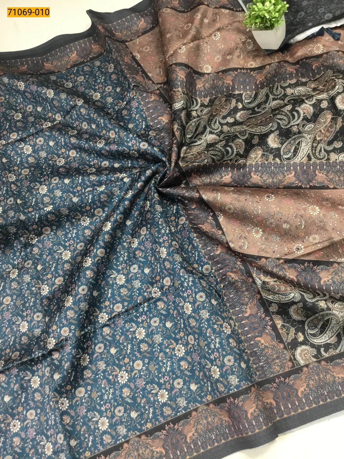 Blue Fancy rasleela silk sarees