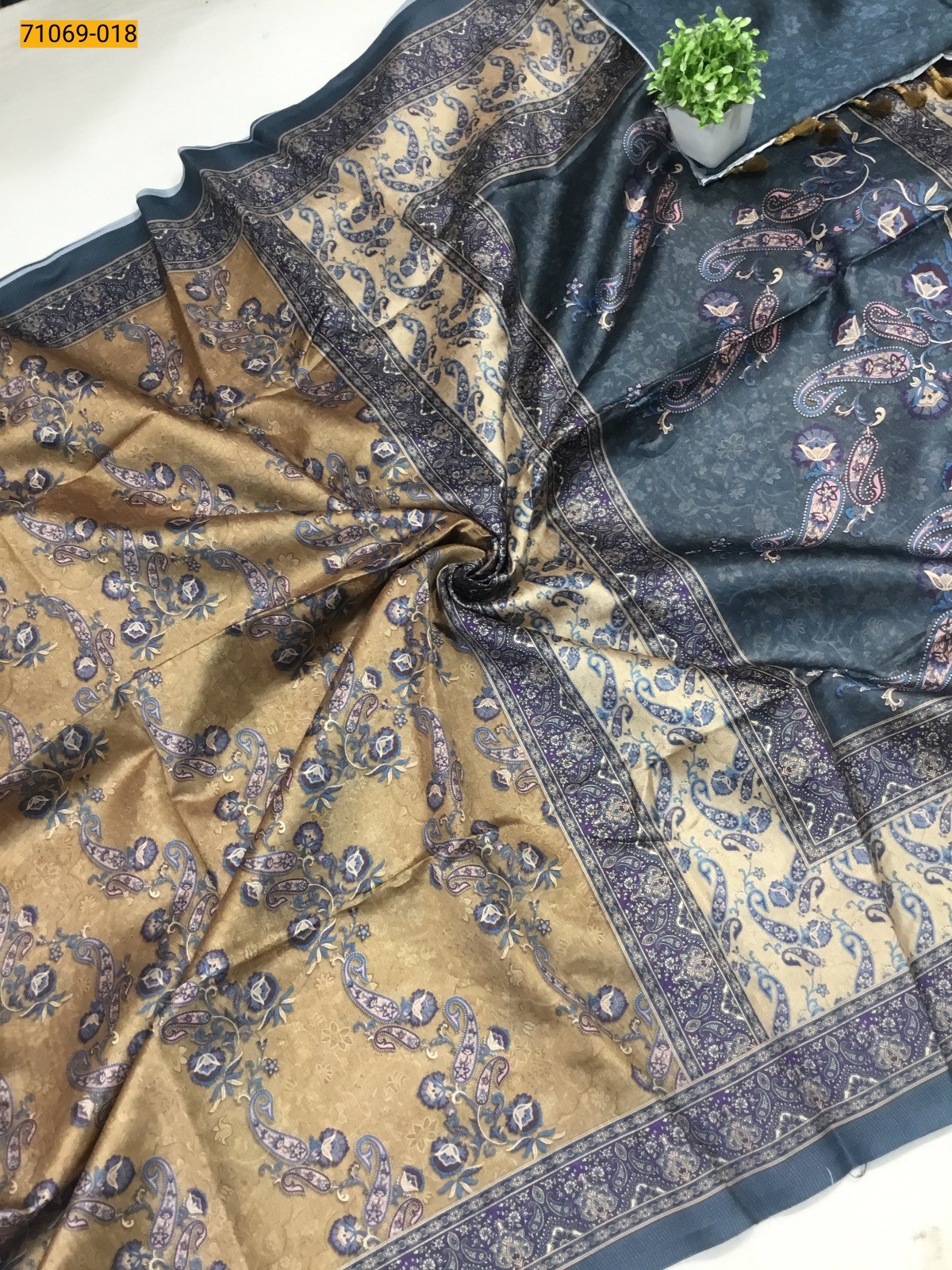 Sandal Fancy rasleela silk sarees