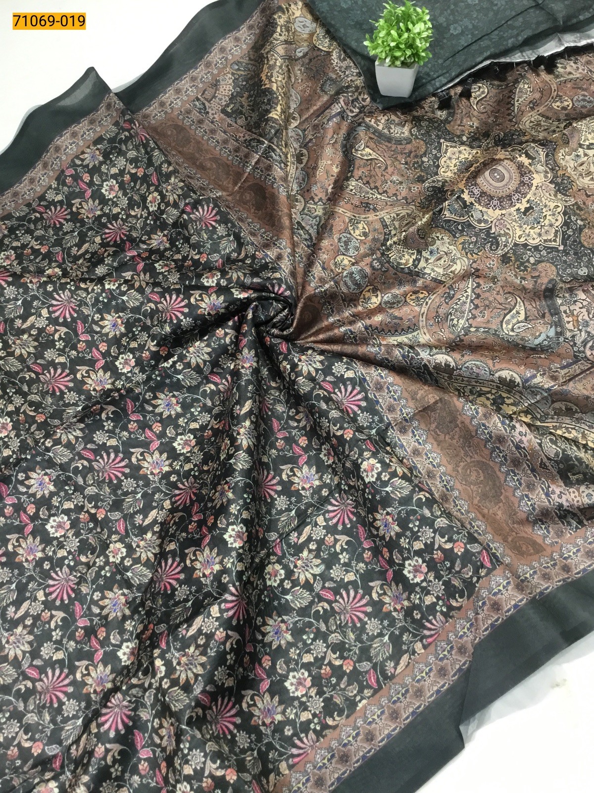 Black Fancy rasleela silk sarees