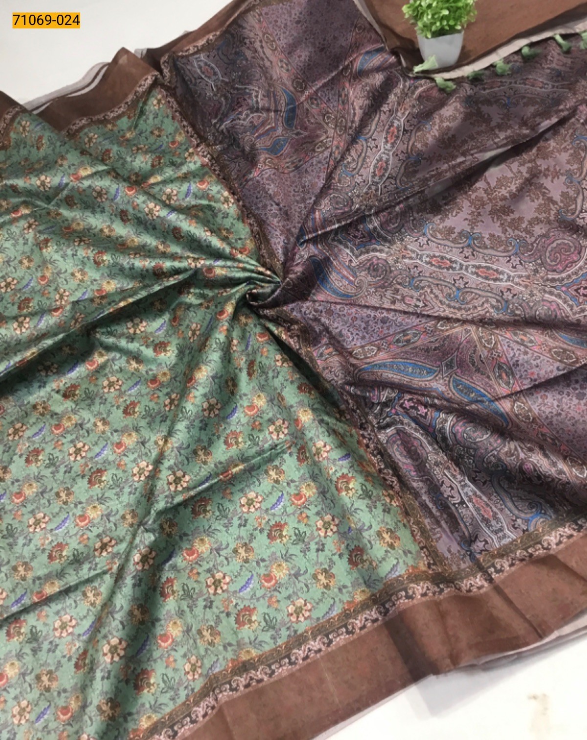 Green Fancy rasleela silk sarees