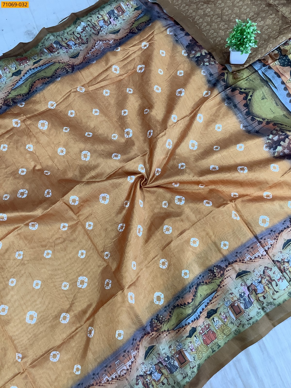Orange  Fancy rasleela silk sarees