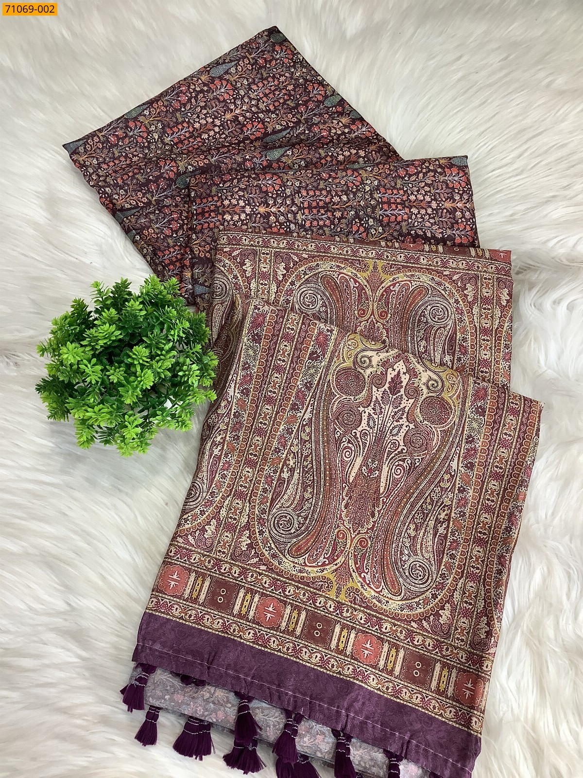 Purple Fancy rasleela silk sarees