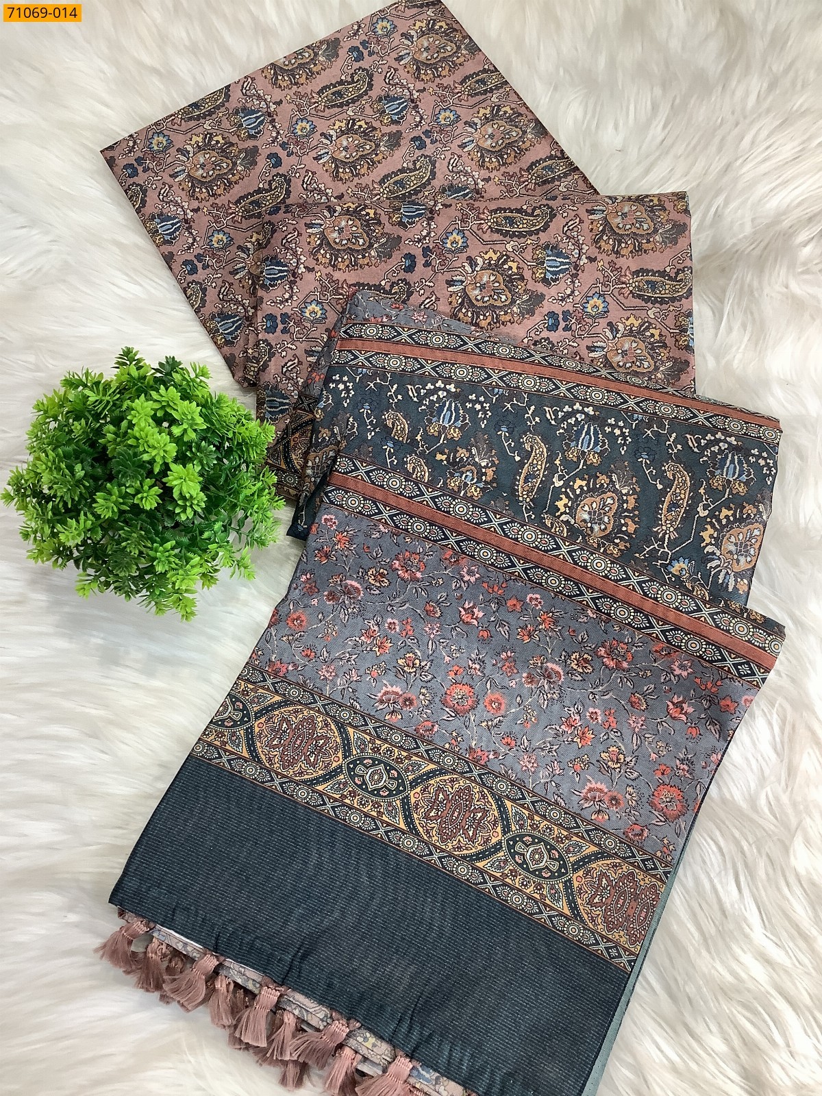 Peach Fancy rasleela silk sarees