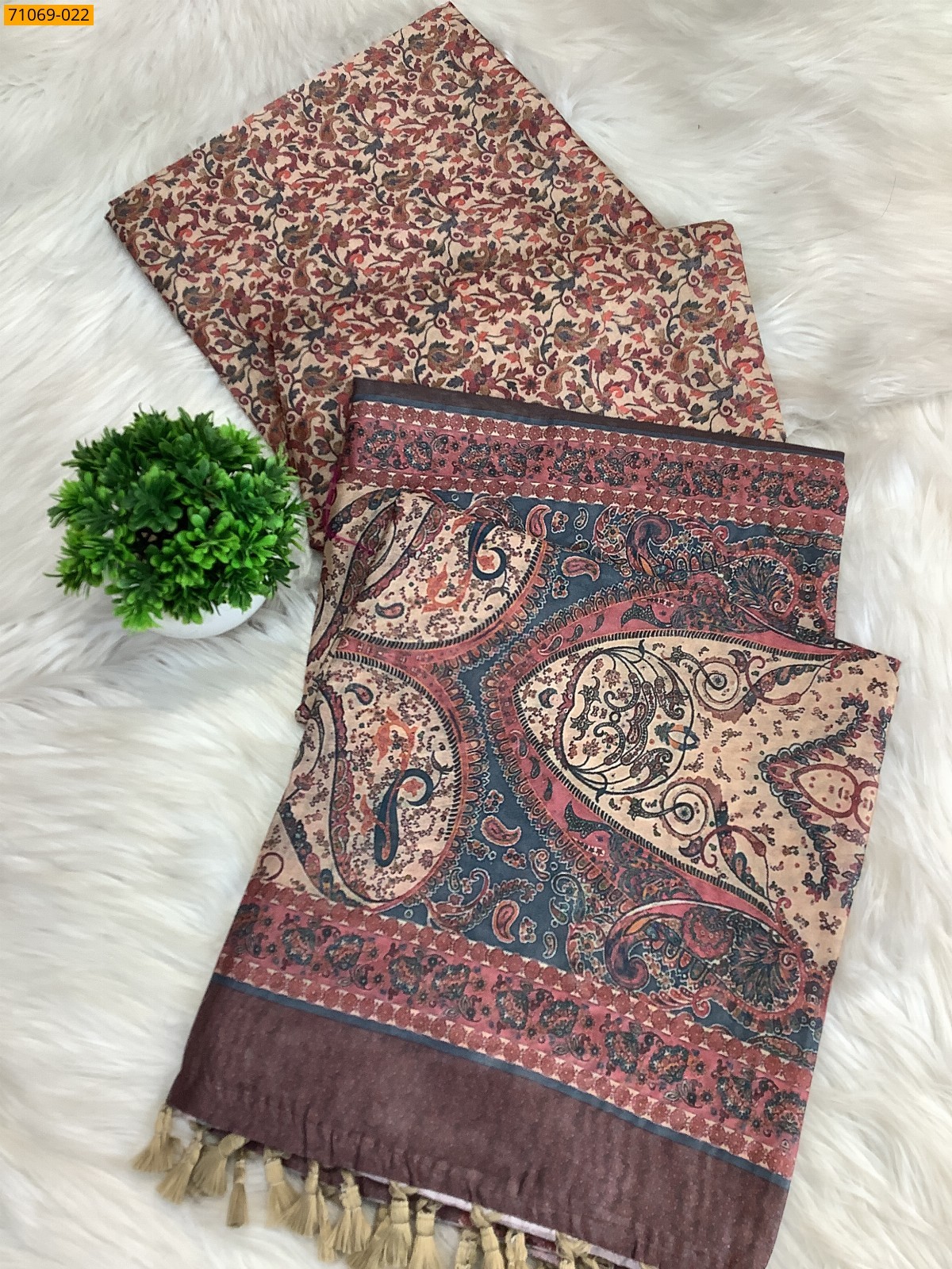 Sandel Fancy rasleela silk sarees