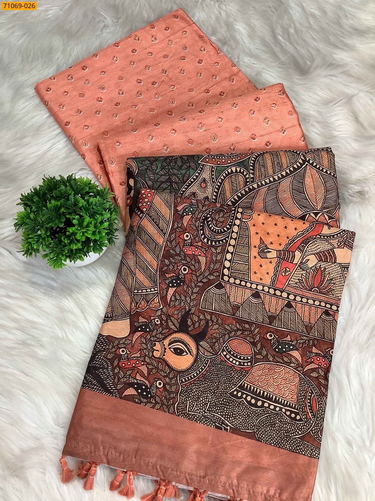 Orange  Fancy rasleela silk sarees