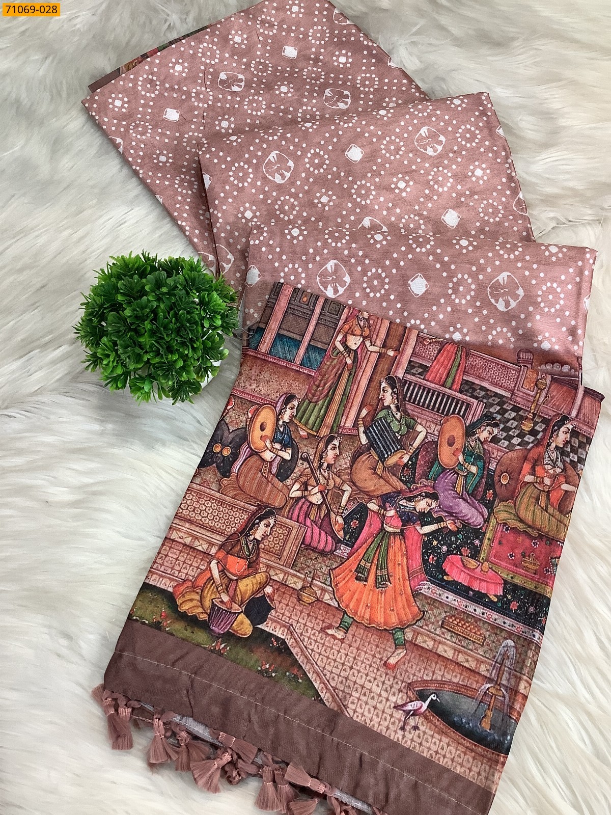 Brown  Fancy rasleela silk sarees