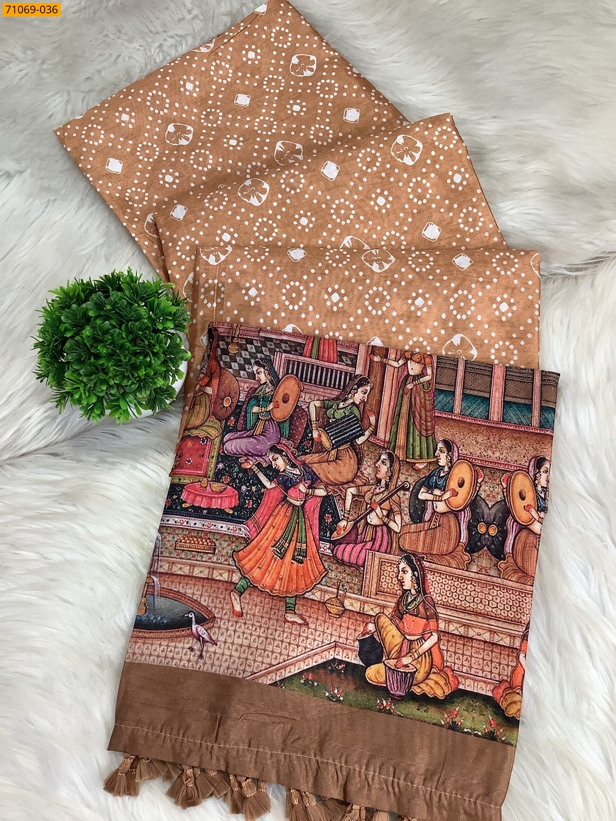 Light brown  Fancy rasleela silk sarees