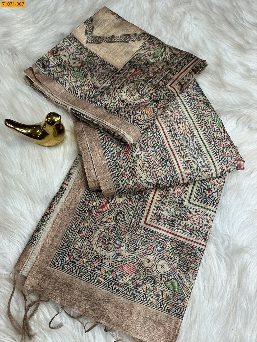 Fancy Chanderi Silk Saree