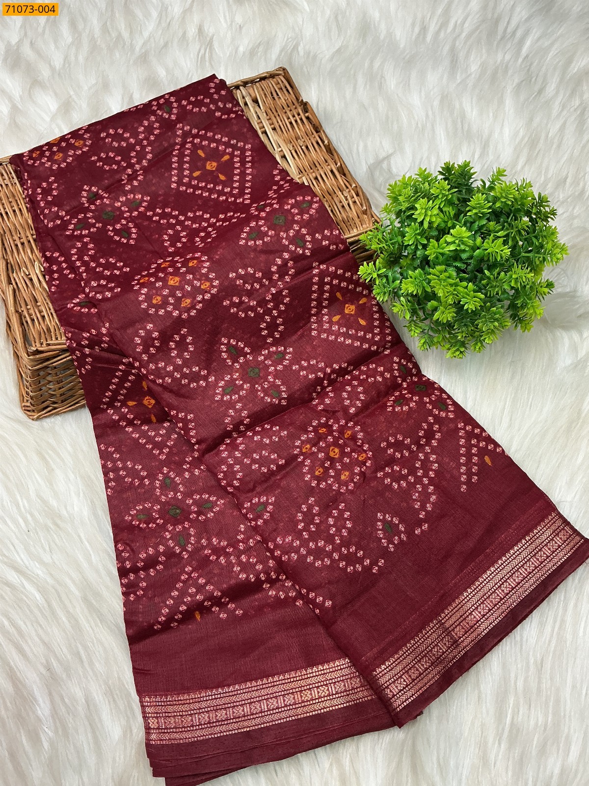 Maroon Fancy chanderi silk sarees
