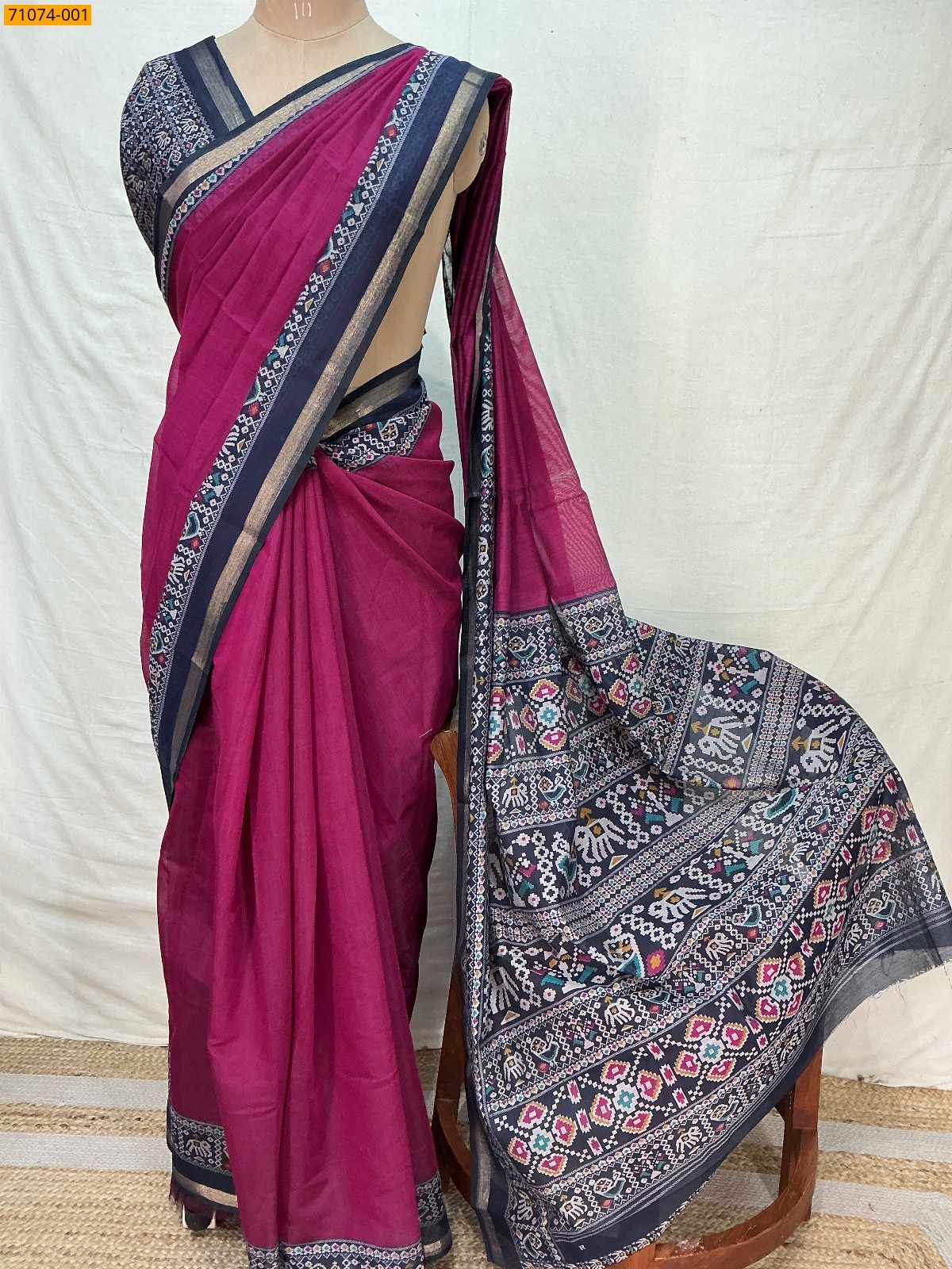 fancy chanderi silk saree fancy chanderi silk saree