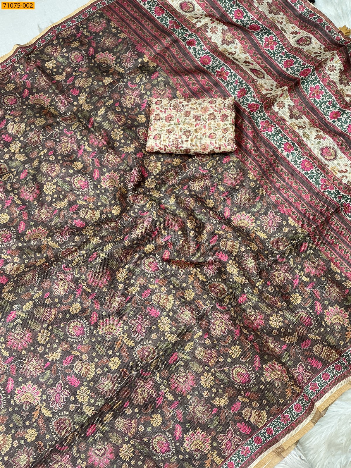 Multi color Fancy kota silk sarees