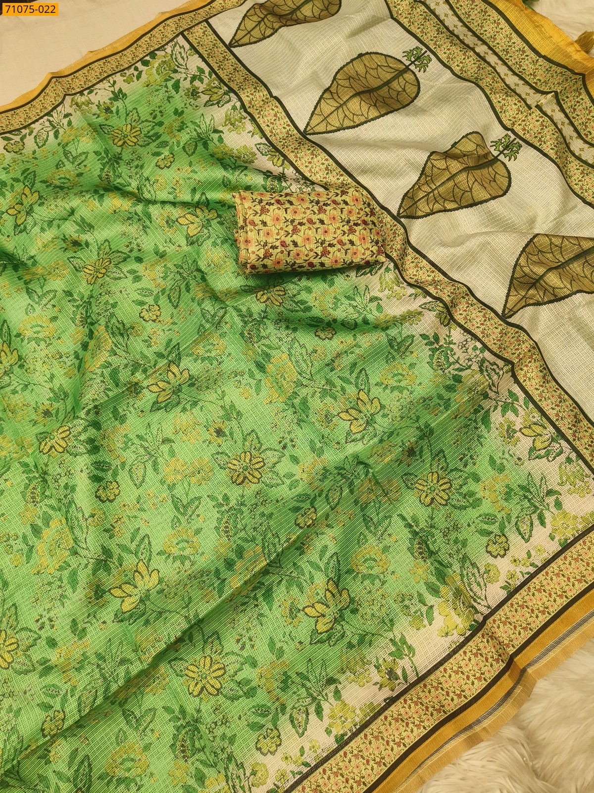 Olive Green Fancy kota silk sarees