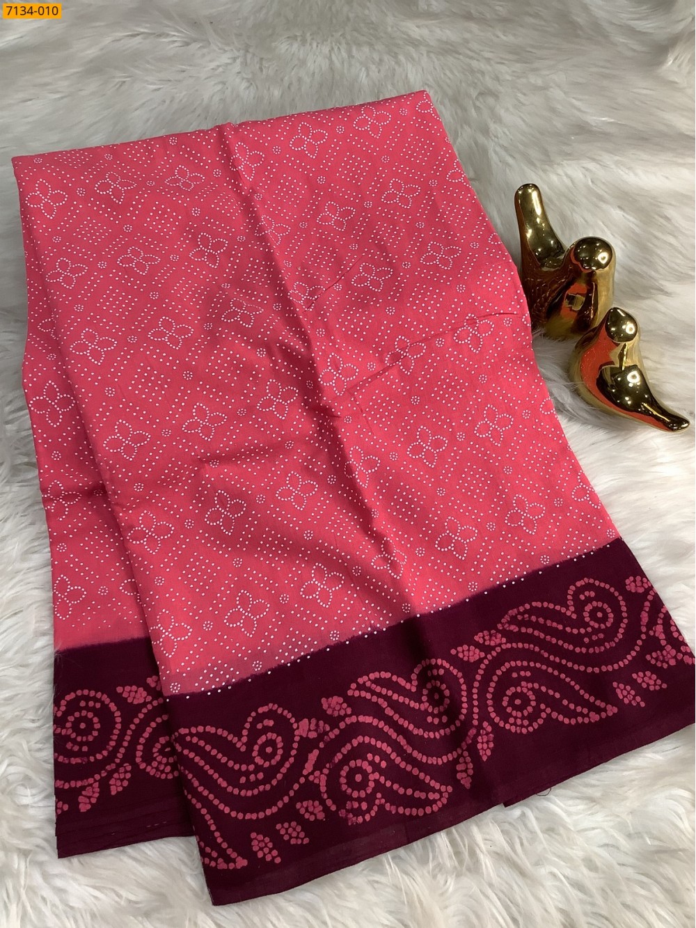 Mulmul cotton wax printed sarees