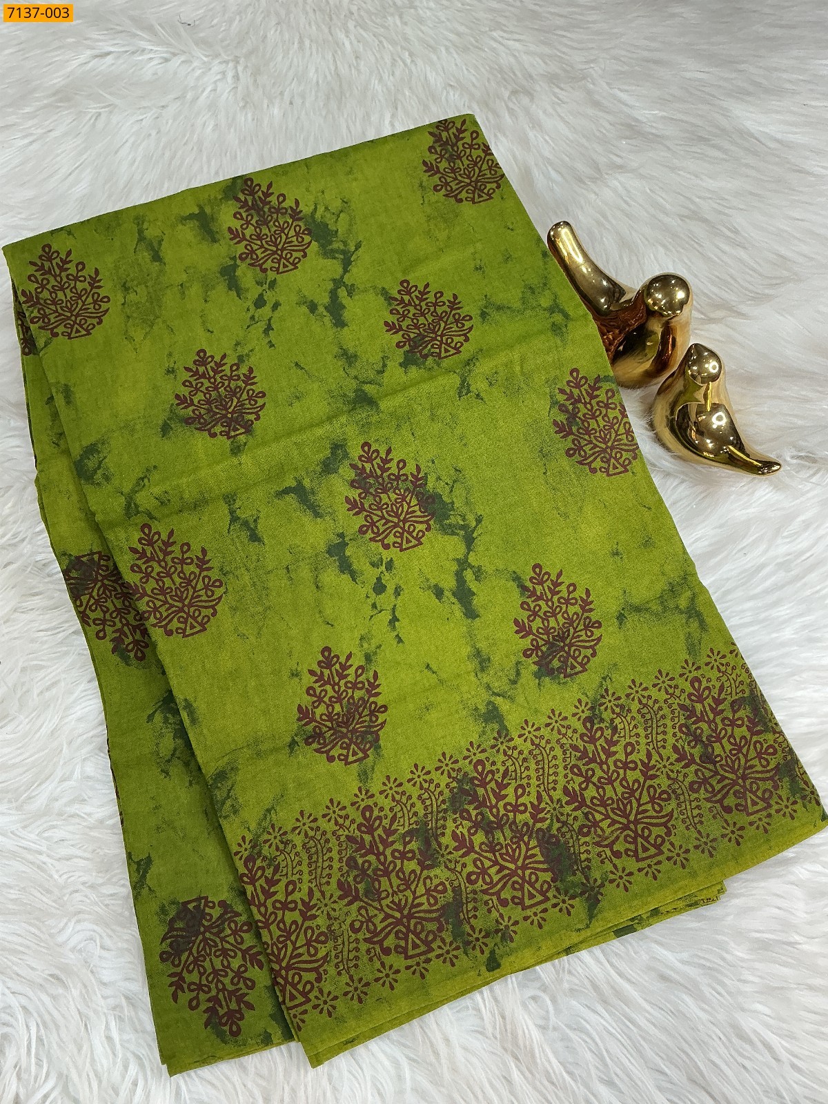 Cotton printed saree