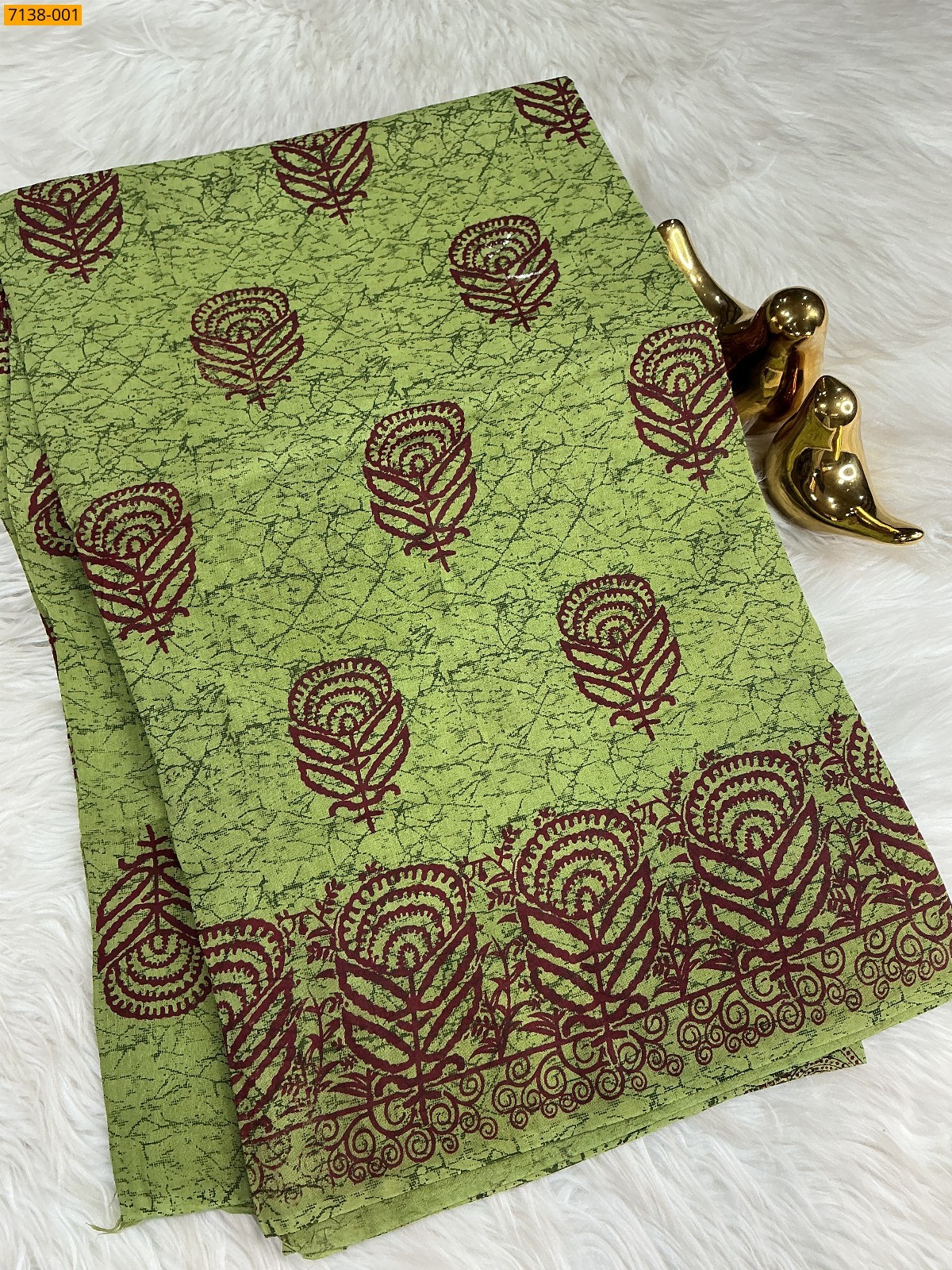 Cotton printed saree Cotton printed saree