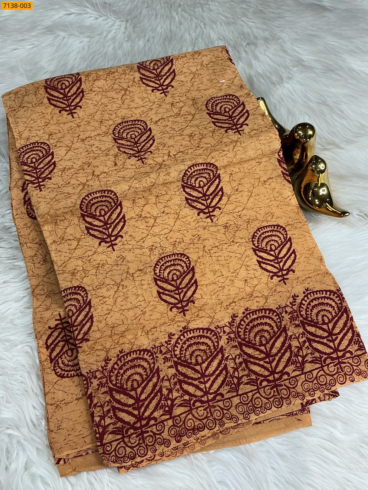 Cotton printed saree Cotton printed saree
