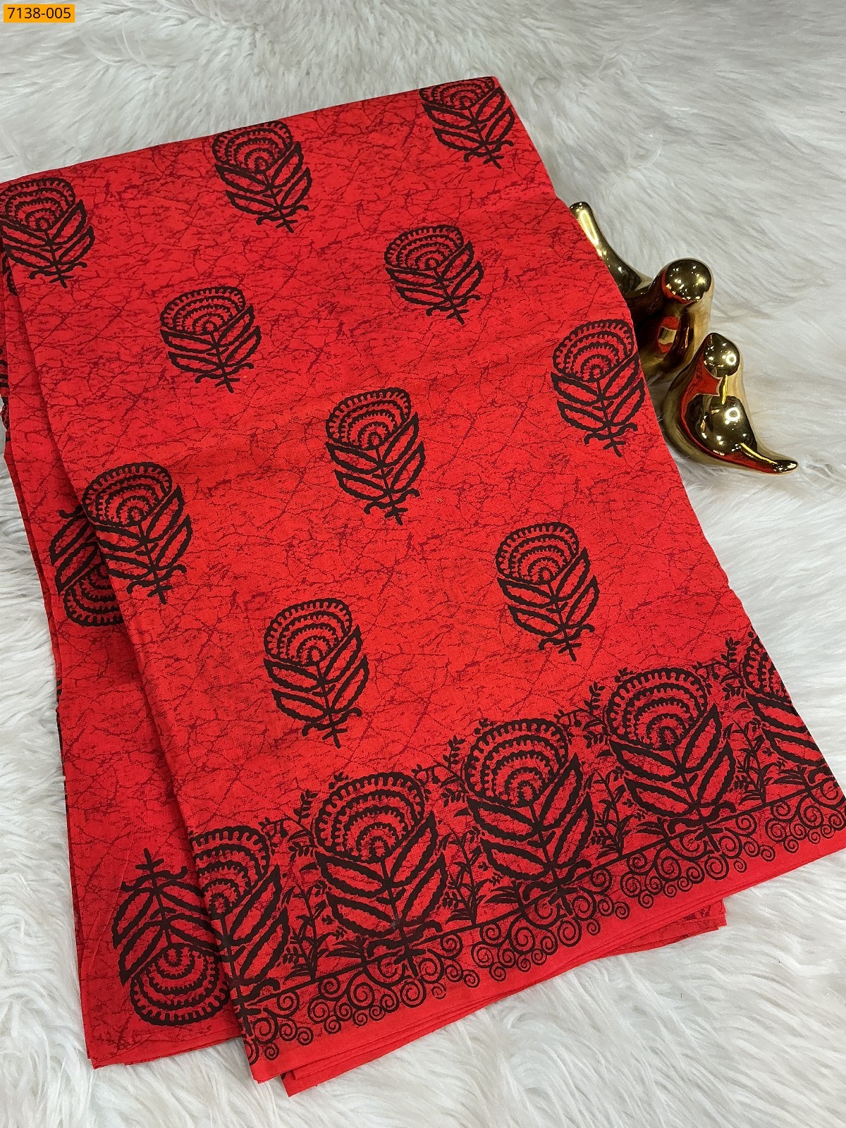 Cotton printed saree Cotton printed saree