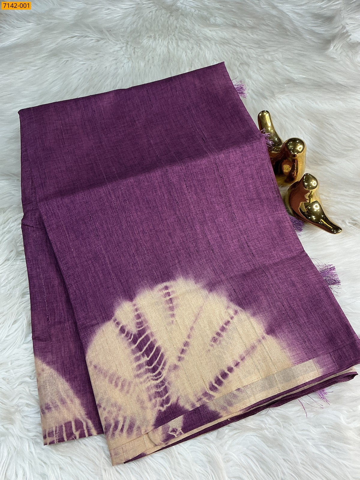 Fancy shibori silk printed sarees