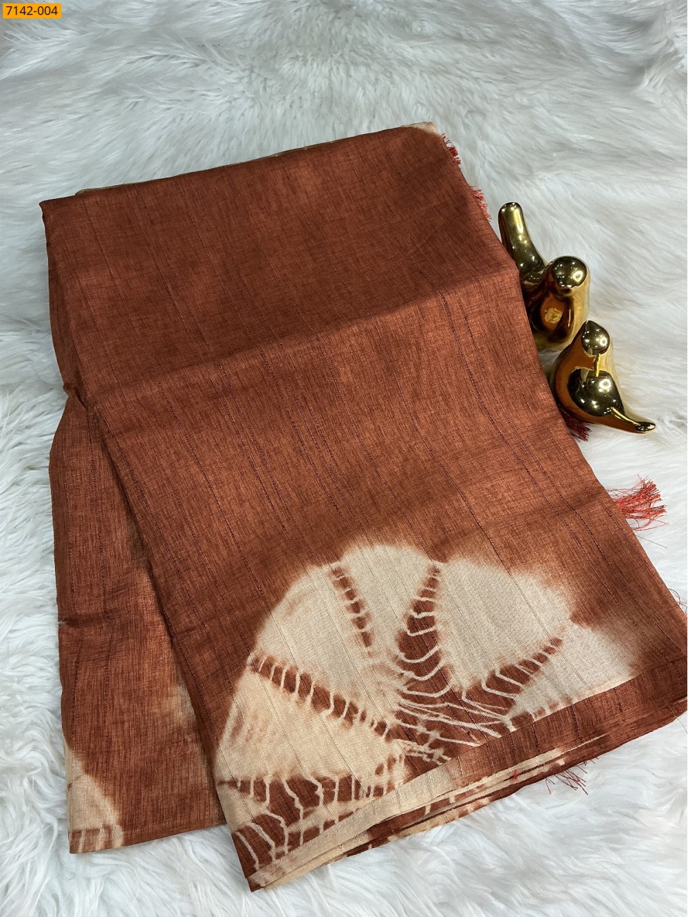 Fancy shibori silk printed sarees