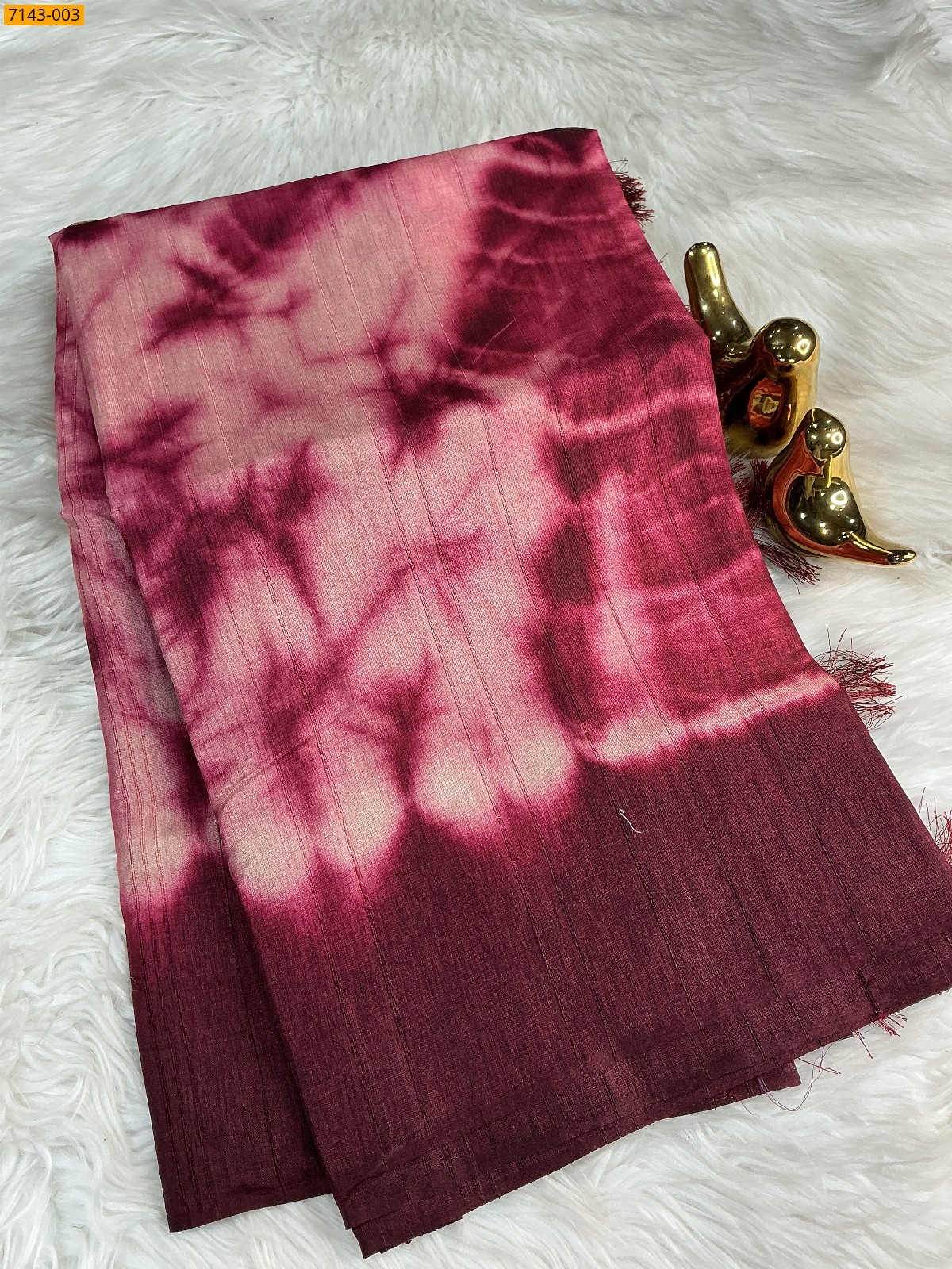 Pink Fancy shibori silk printed sarees