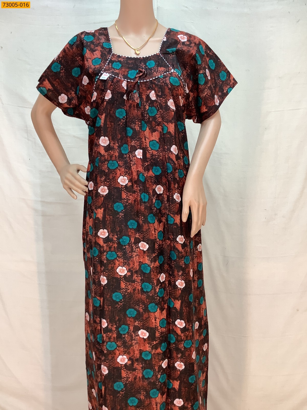 Multi Color Cotton Printed Galaxy Nighty