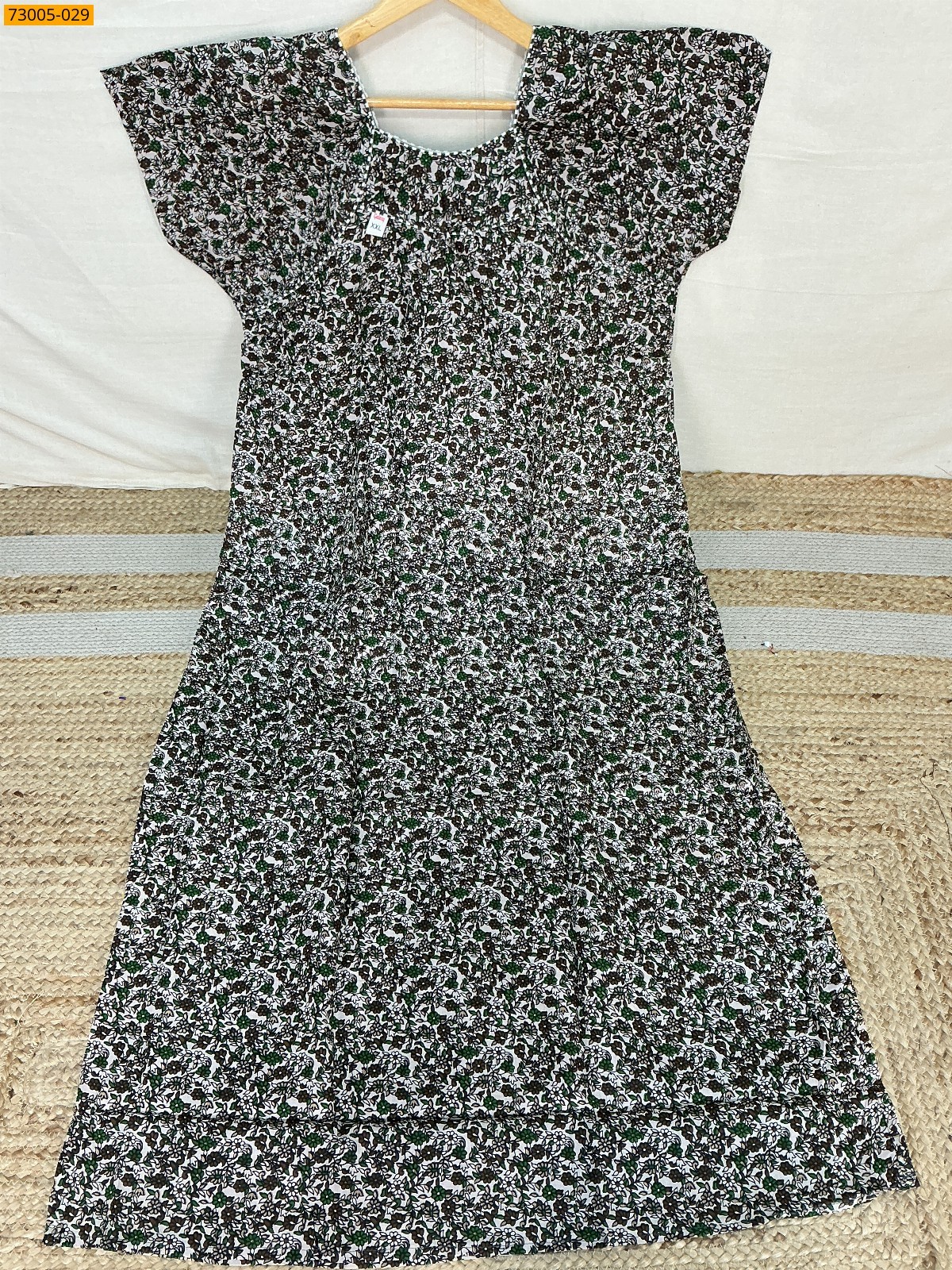 Multi Color Cotton Printed Galaxy Nighty