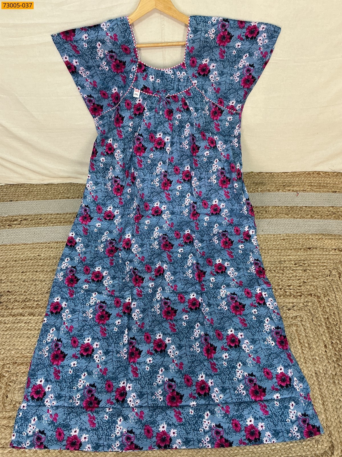 Multi color Cotton Printed Galaxy Nighty