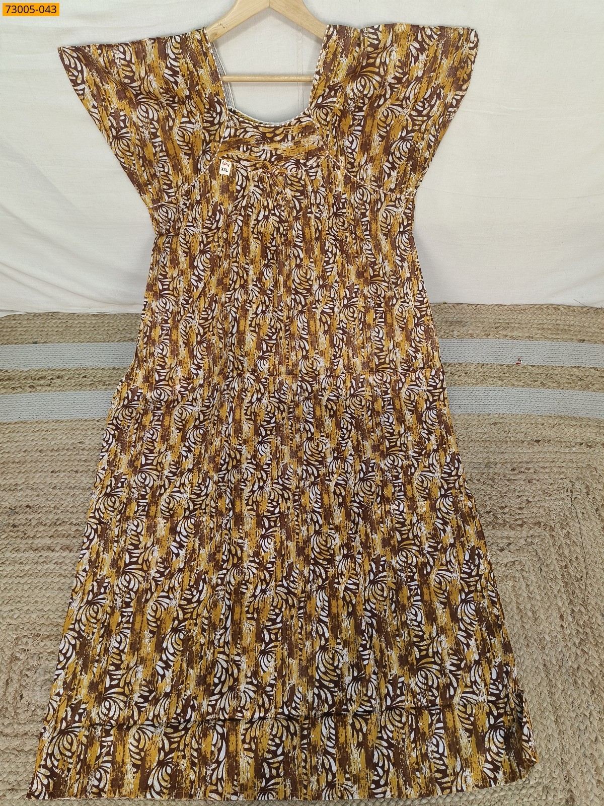 Multi Color Cotton Printed Galaxy Nighty