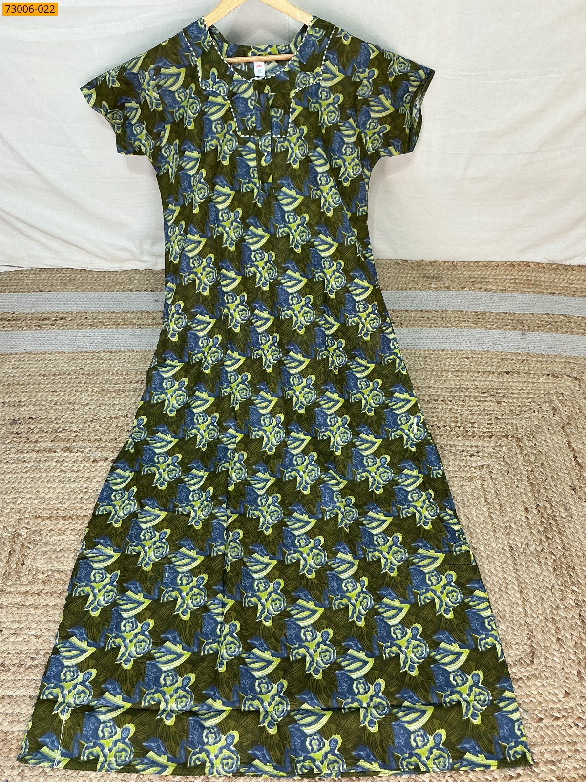 Cotton Printed Galaxy Nighty